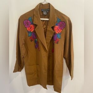 100% silk blazer